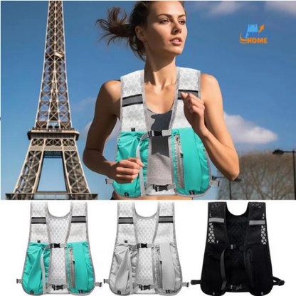 Chaleco Deportivo Ultraligero de Hidratación – Transpirable y Reflectante