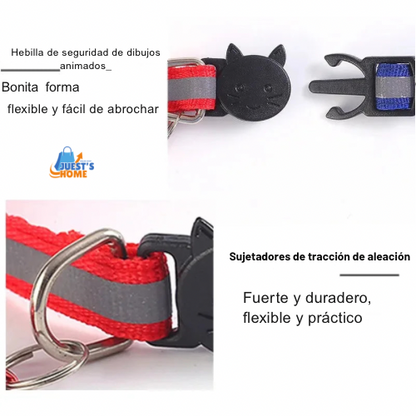 Pack de 10 Collares Ajustables con Cascabel para Gatos y Cachorros