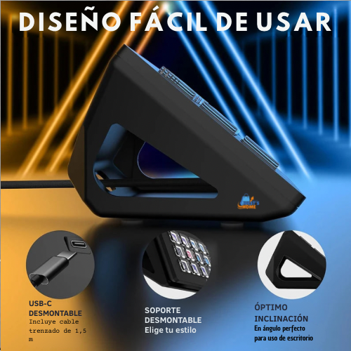 Teclado auxiliar AJAZZ AKP153E – Panel multifuncional con 15 teclas macro programables