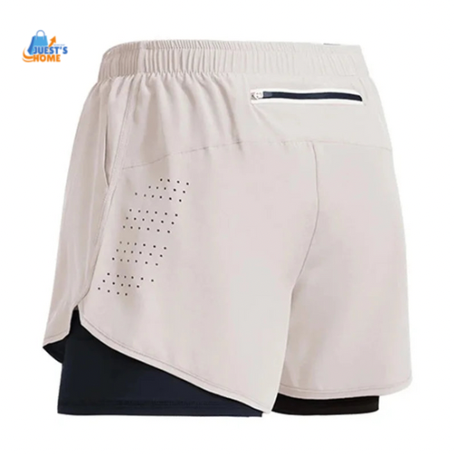 Pantalones Cortos Deportivos 2 en 1 para Hombre
