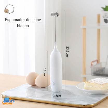 Batidor espumador eléctrico portátil – Ideal para café, leche y repostería