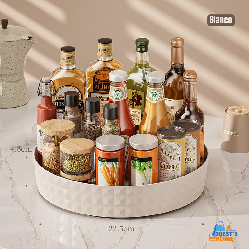 Organizador Giratorio 360° – Estante de Almacenamiento para Cocina o Cosméticos