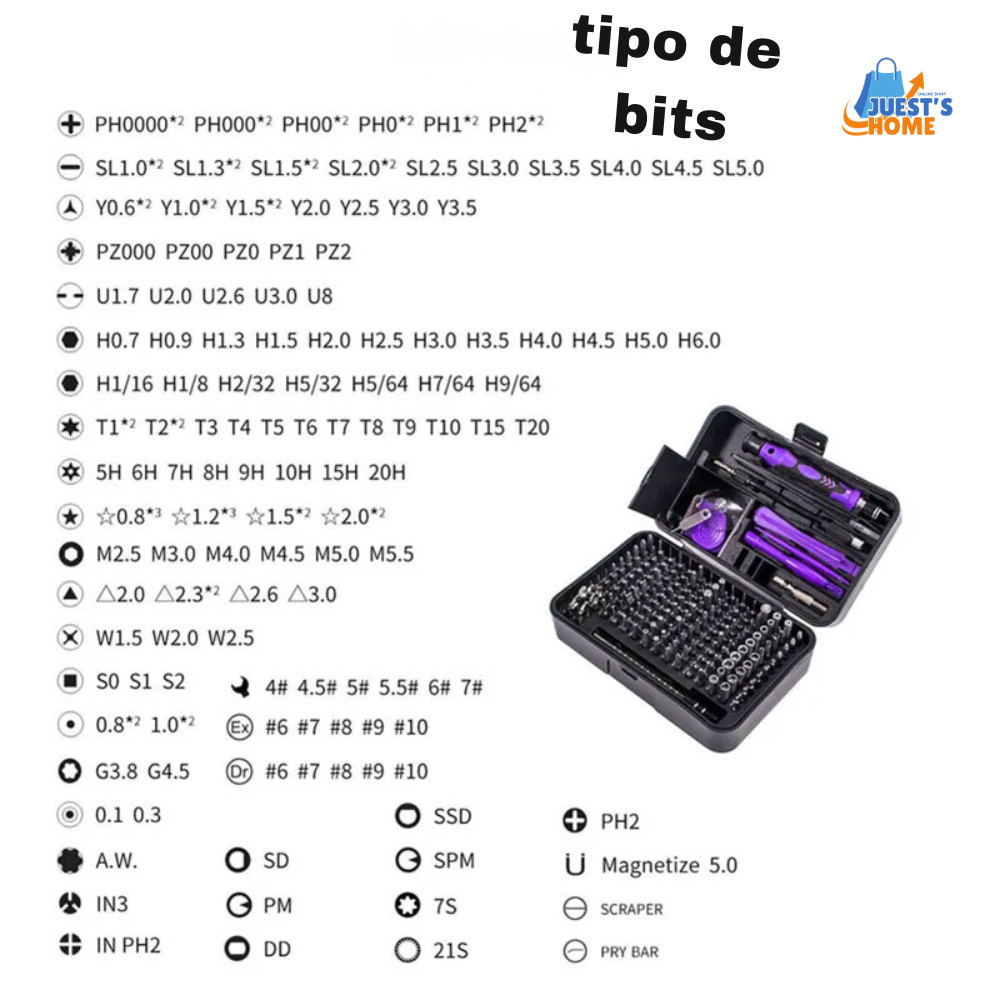 🔧 Set de Puntas Magnéticas de Precisión para Reparación Electrónica