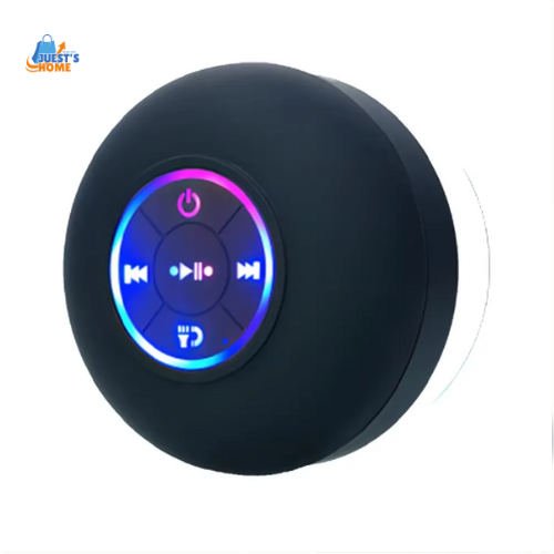 Altavoz Bluetooth impermeable con luces LED – Mini altavoz portátil con ventosa y soporte para móvil