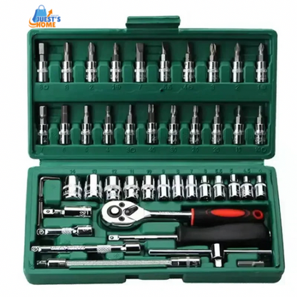 Juego de Herramientas Mecánicas 46/53 Piezas – Acero al Carbono con Maletín