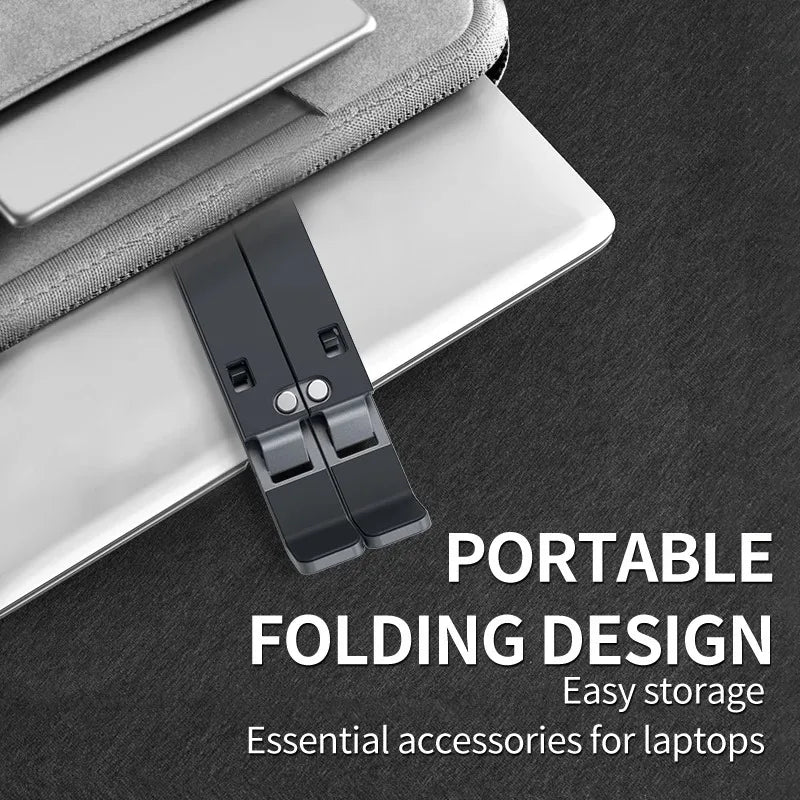 Soporte plegable y ajustable para portátil – Aluminio ligero y portátil