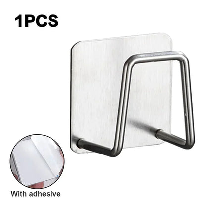 Soporte Adhesivo de Acero Inoxidable para Esponjas – Pack x5