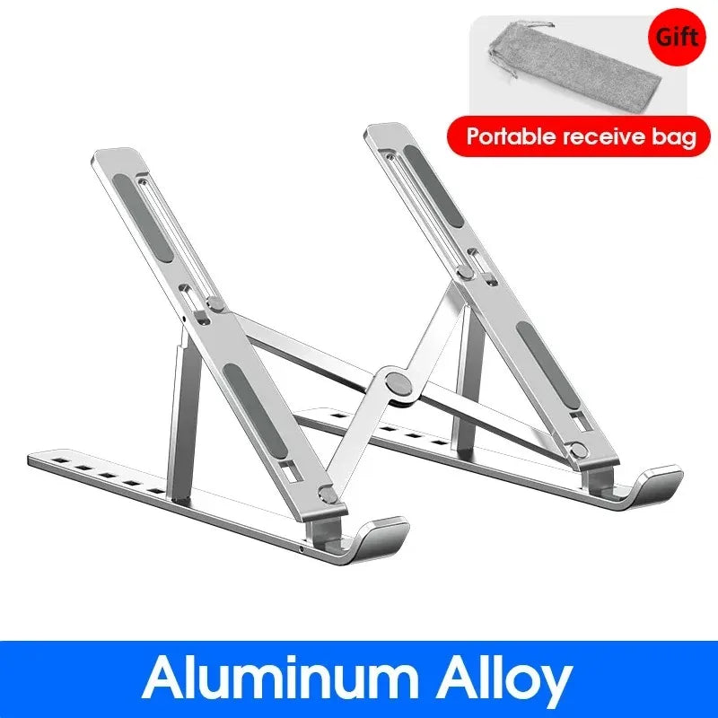 Soporte plegable y ajustable para portátil – Aluminio ligero y portátil
