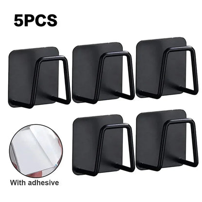 Soporte Adhesivo de Acero Inoxidable para Esponjas – Pack x5