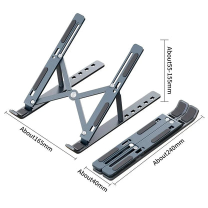 Soporte plegable y ajustable para portátil – Aluminio ligero y portátil