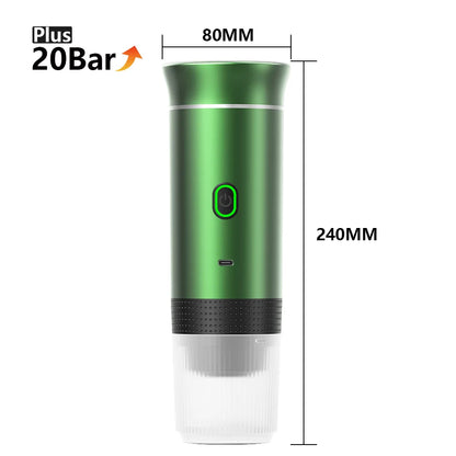 Cafetera Espresso Portátil Inalámbrica 3 en 1 para Cápsulas y Café Molido