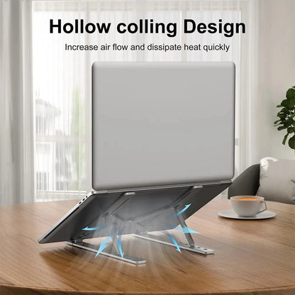 Soporte plegable y ajustable para portátil – Aluminio ligero y portátil