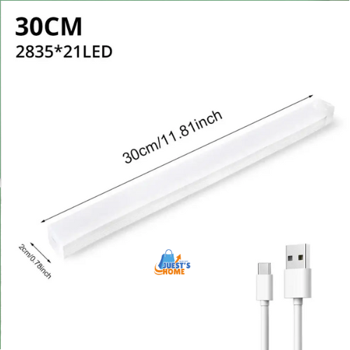 Luz nocturna LED inalámbrica con sensor de movimiento – Recargable por USB y base magnética