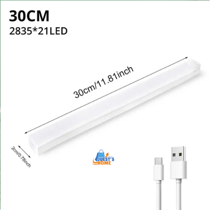 Luz nocturna LED inalámbrica con sensor de movimiento – Recargable por USB y base magnética