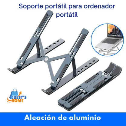 Soporte plegable y ajustable para portátil – Aluminio ligero y portátil